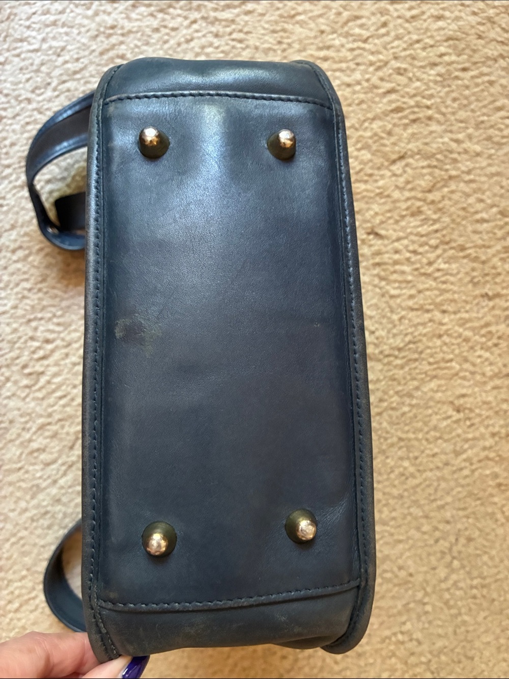 Vintage Coach Navy Blue bag - Picture 7 of 13